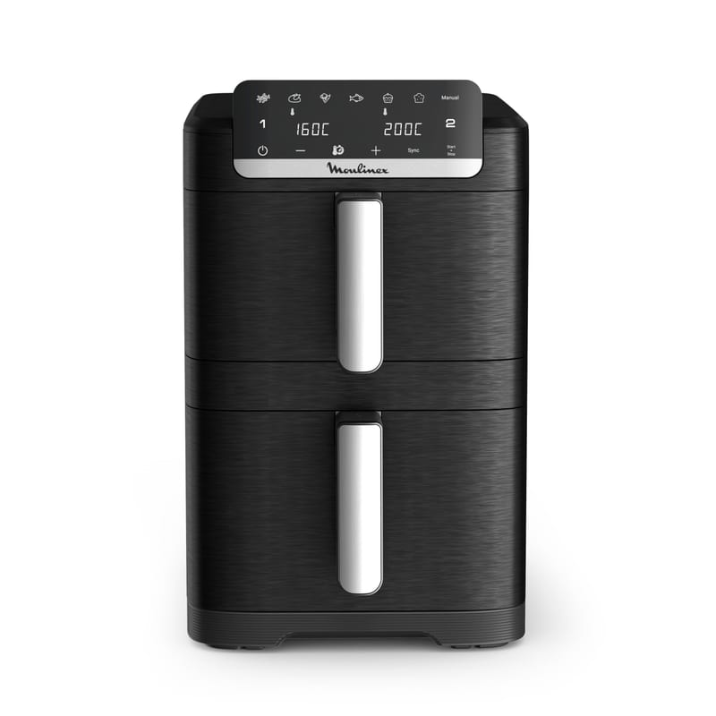 Moulinex Easy Fry Dual Crispy Stack air fryer - 10 L - Noir