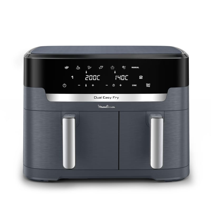 Moulinex Easy Fry Dual XXL air fryer - 7 programmes - 11 L - Gris
