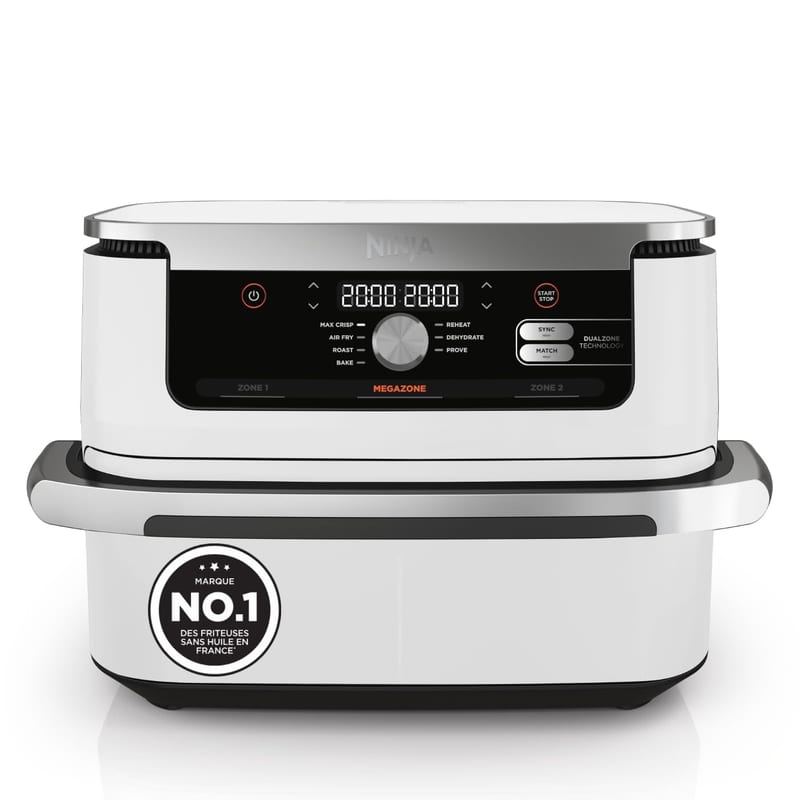 Ninja Foodi FlexDrawer Air Fryer 2 Compartiments, 10,4L, Blanc